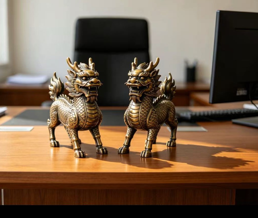 同事辦公桌擺放【麒麟】